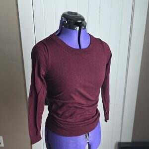 J. Crew Deep Burgundy Knit Top
